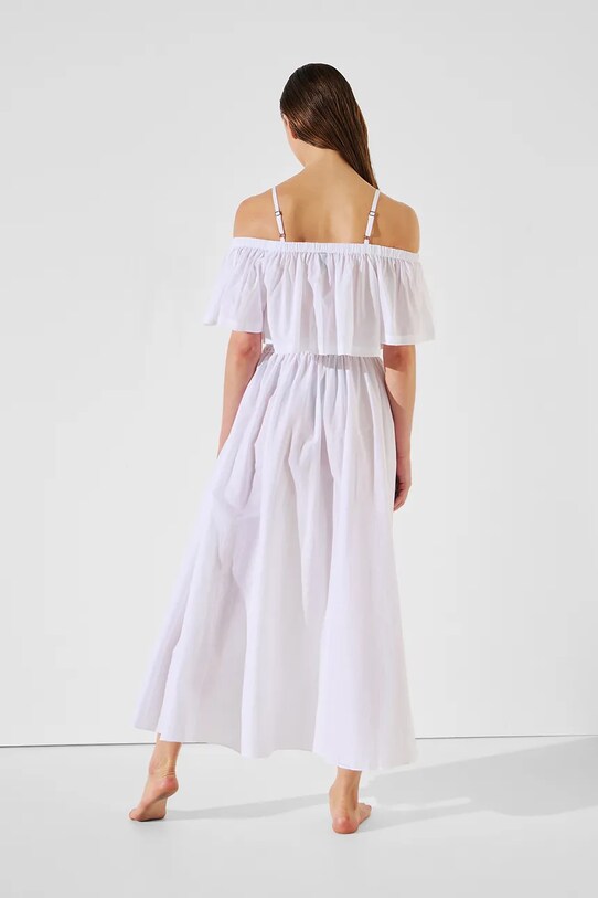 Karl Lagerfeld pamut szoknya A2W46043 fehér SS25