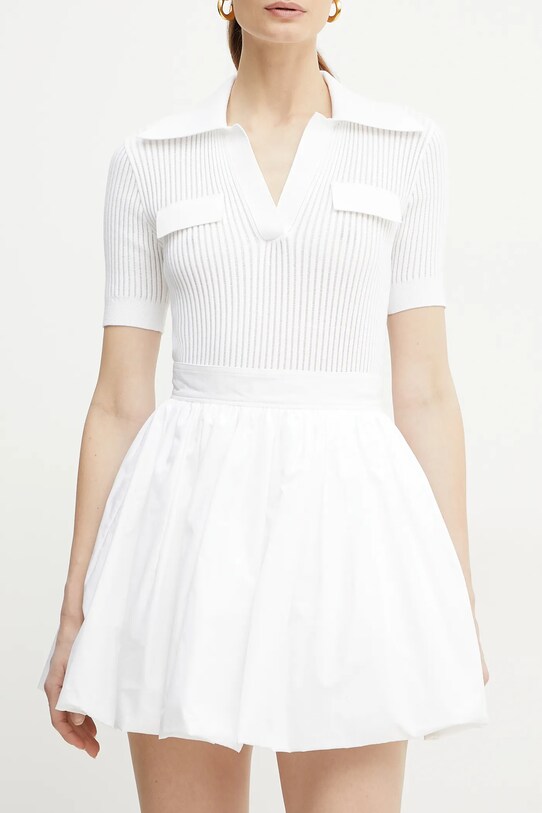 Bavlněná sukně Patou mini bílá SK0430017