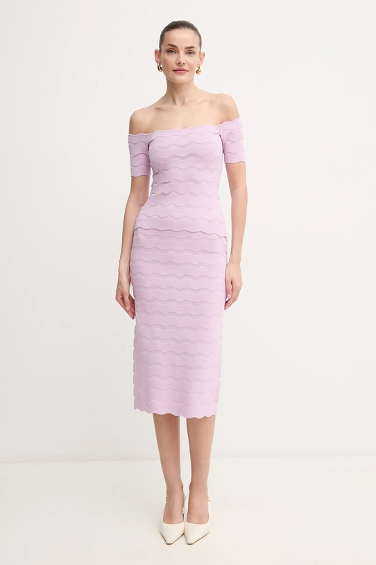 Herve Leger spódnica Eloise SCJ3515831 różowy SS25