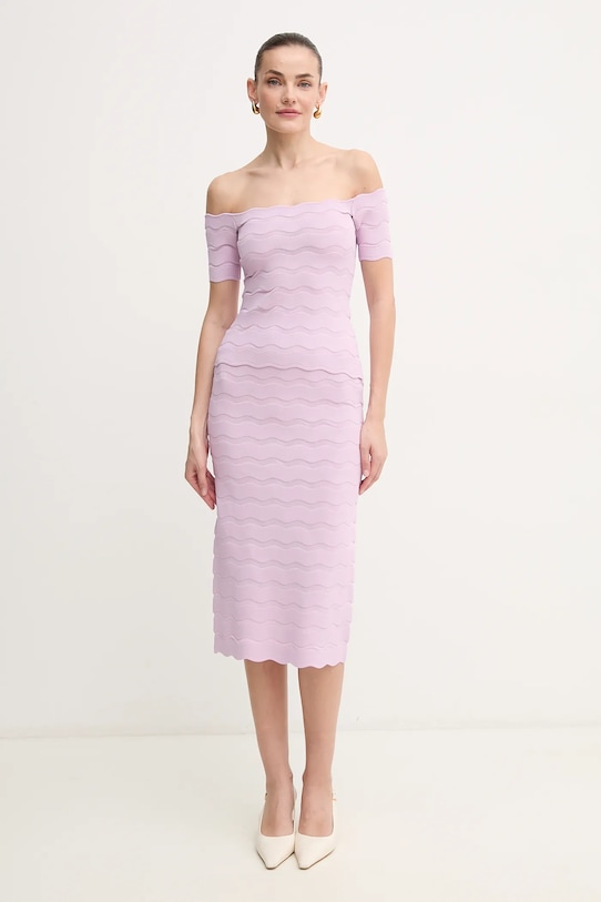 Sukňa Herve Leger Eloise SCJ3515831 fialová SS25
