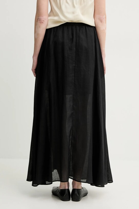 Ρούχα Λινή φούστα ISABELLE BLANCHE IS25SS.G093.T019 μαύρο