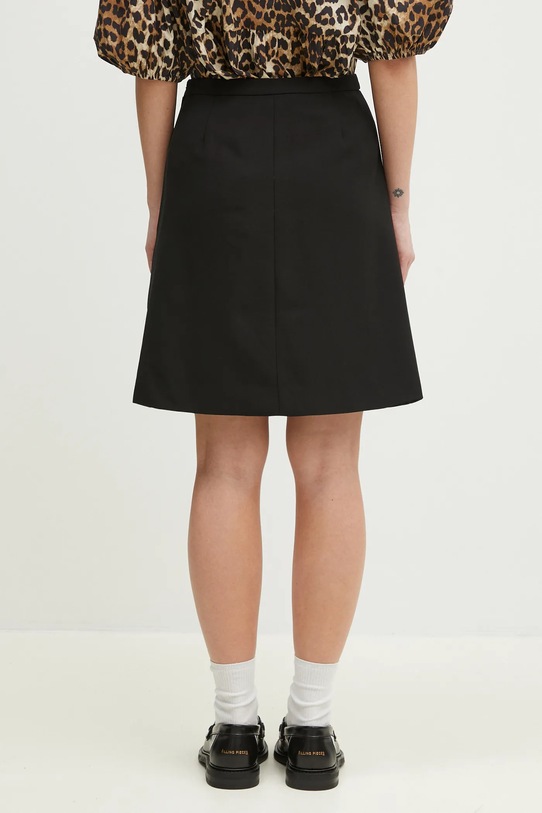 Odzież GANNI spódnica Light Twill Suiting W0184 czarny