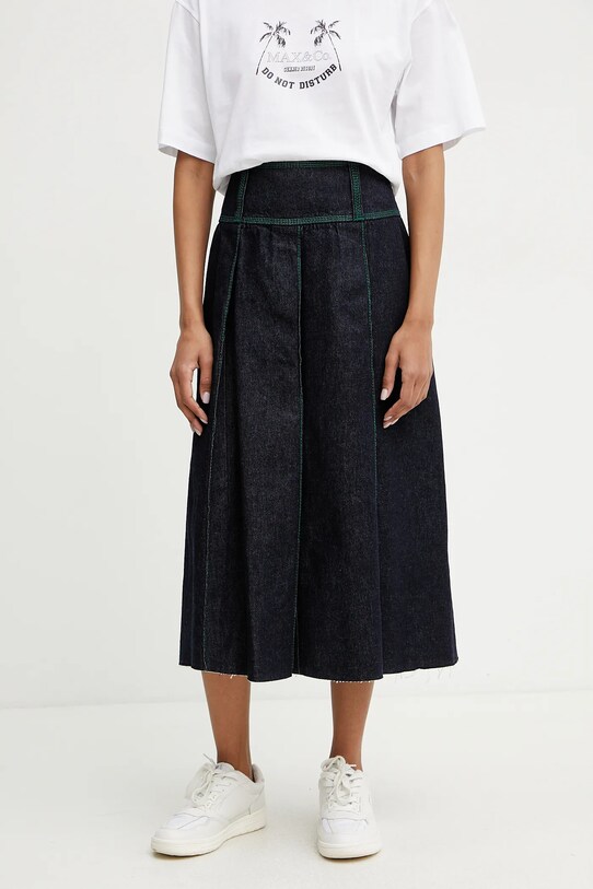 MAX&Co. fustă din denim uni bleumarin 2516101023200