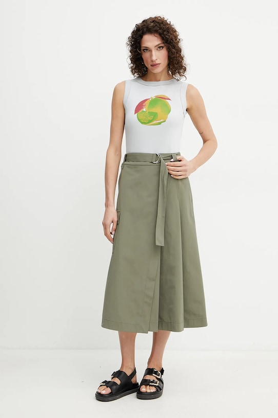 MAX&Co. fustă 2516101033200 verde SS25