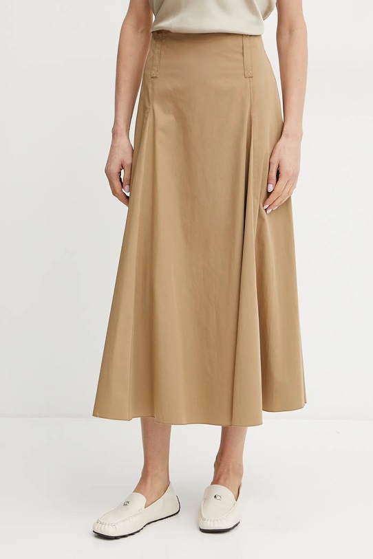 Pamučna suknja MAX&Co. bez uzorka zelena 2516101114200