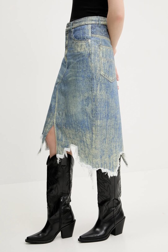 CAMPERLAB fustă din denim uni albastru AU00032.002