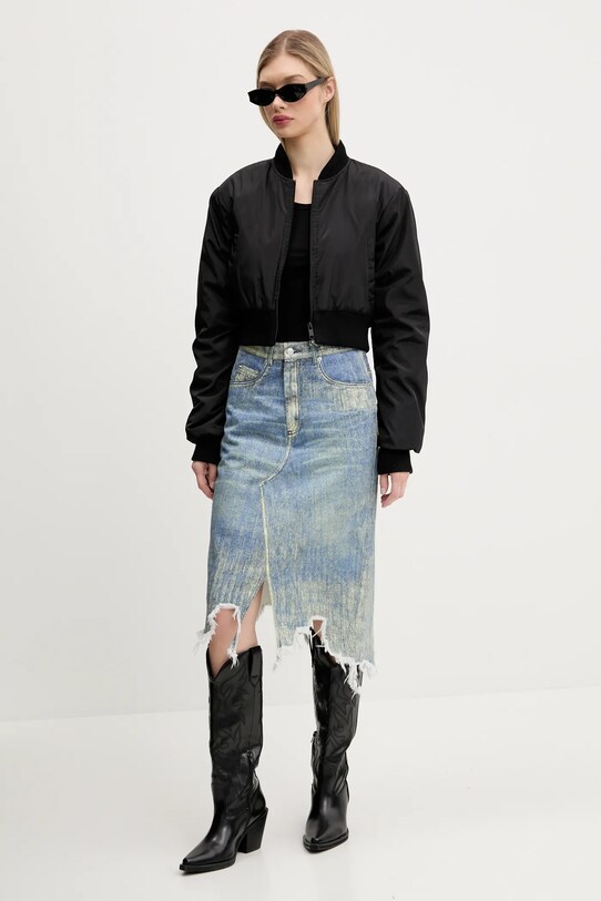 CAMPERLAB fustă din denim AU00032.002 albastru SS25