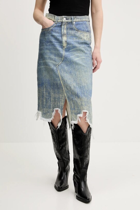 CAMPERLAB fustă din denim albastru AU00032.002