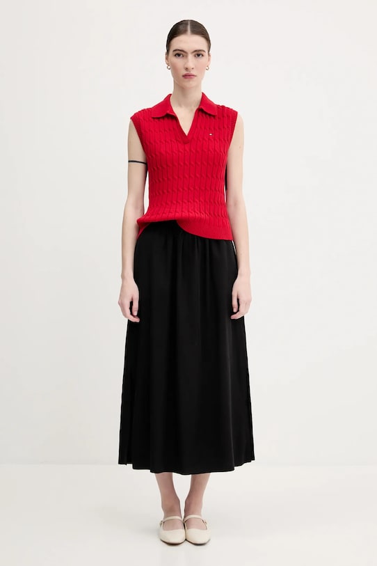 United Colors of Benetton szoknya 4NPHD004S fekete SS25