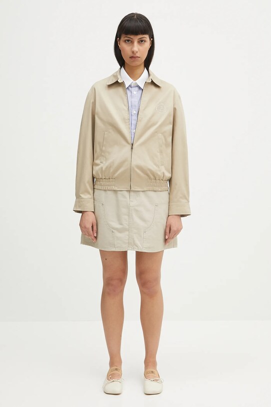 Carhartt WIP spódnica bawełniana Maeve Double Knee Skirt I034836.2LP06 beżowy