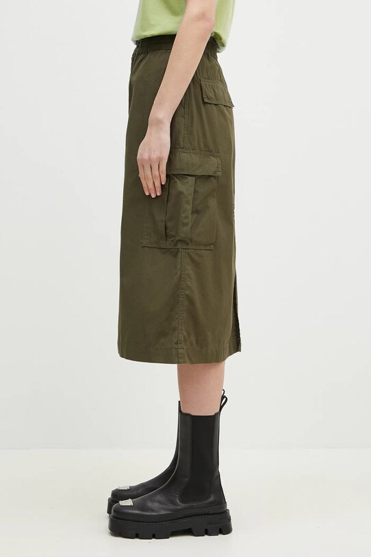 Хлопковая юбка Carhartt WIP Jet Cargo Skirt I033148.4102 зелёный SS25