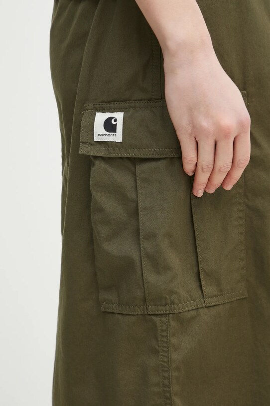 Хлопковая юбка Carhartt WIP Jet Cargo Skirt зелёный I033148.4102