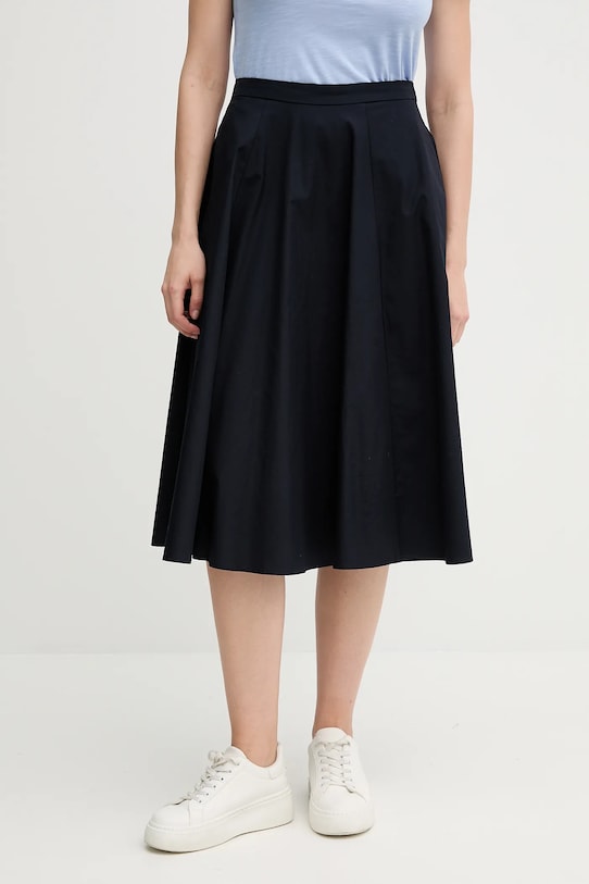 Bavlněná sukně Gant midi námořnická modř 4400163