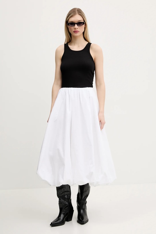 Abercrombie & Fitch spódnica bawełniana KI143.5069.100 biały SS25