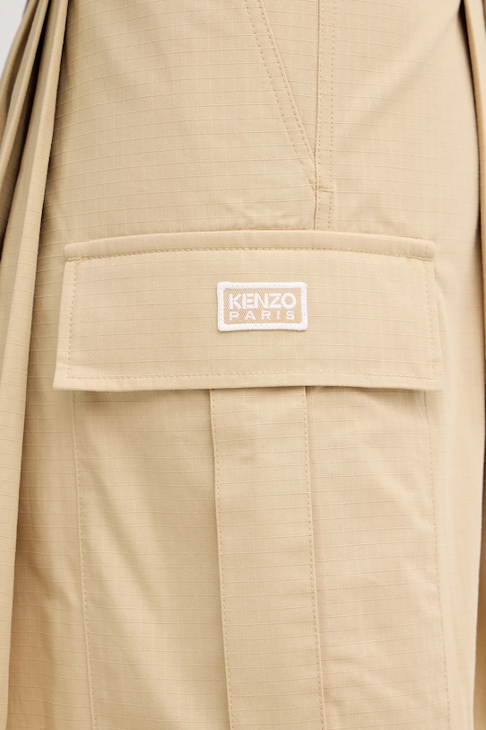 Kenzo fustă din bumbac bej FF52JU2989DL.11