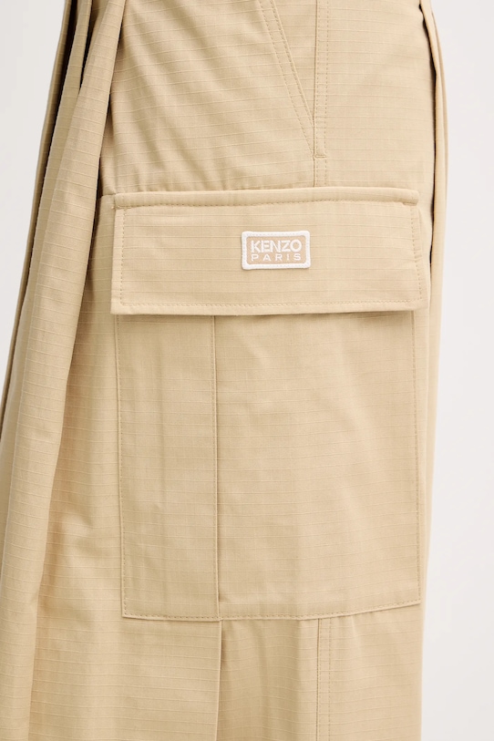 Kenzo fustă din bumbac bej FF52JU3039DL.11