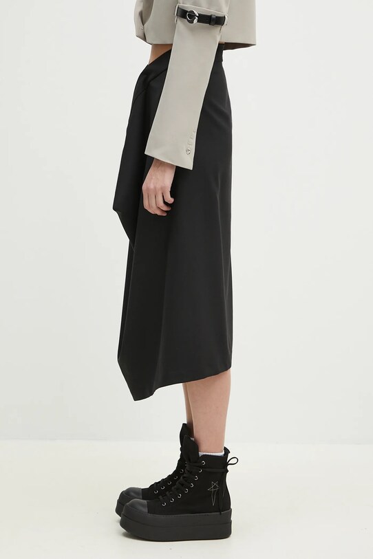 Вовняна спідниця Kenzo FF52JU3149RA.99 чорний SS25