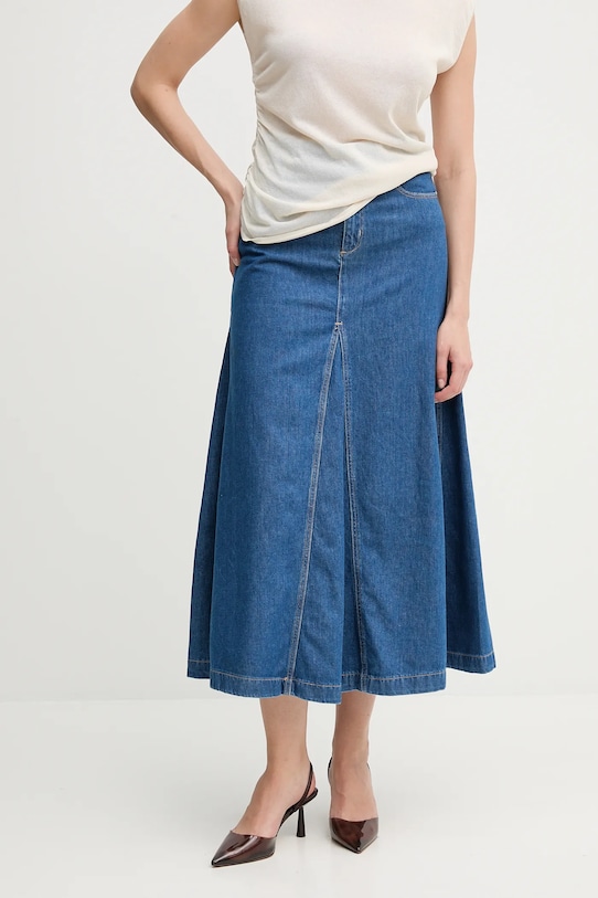 Βαμβακερή τζιν φούστα Pedro del Hierro casual μπλε 7599294