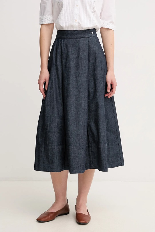 Джинсова бавовняна спідниця Pedro del Hierro casual темно-синій 7599297