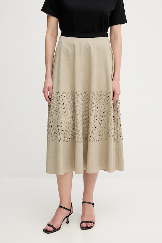 Sandro Ferrone fustă model fin verde S18XBERAKO