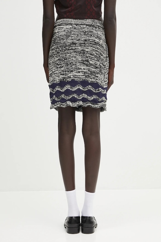 Odzież Wales Bonner spódnica Shade Knit WS25KN26.KN04.5100 granatowy