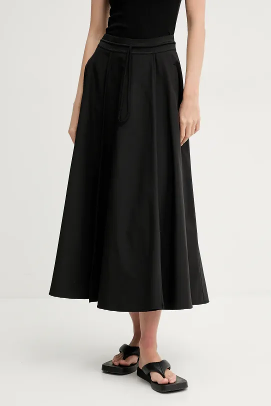 MMC STUDIO fustă uni negru AKE