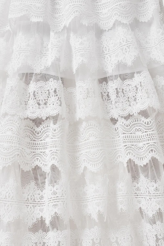 Φούστα AllSaints LIZI LACE λευκό W059RC