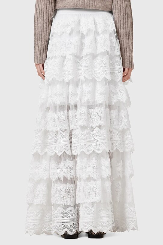 AllSaints fusta LIZI LACE W059RC alb