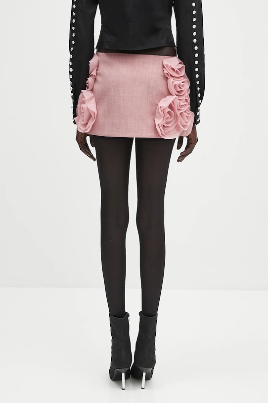 Îmbrăcăminte AMBUSH fustă din amestec de lână Rose Skirt 12115389 roz