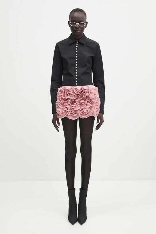 Sukňa s prímesou vlny AMBUSH Rose Skirt 12115389 ružová