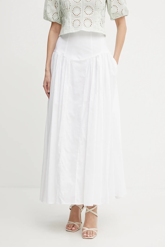Бавовняна спідниця Bardot casual білий 59863SB