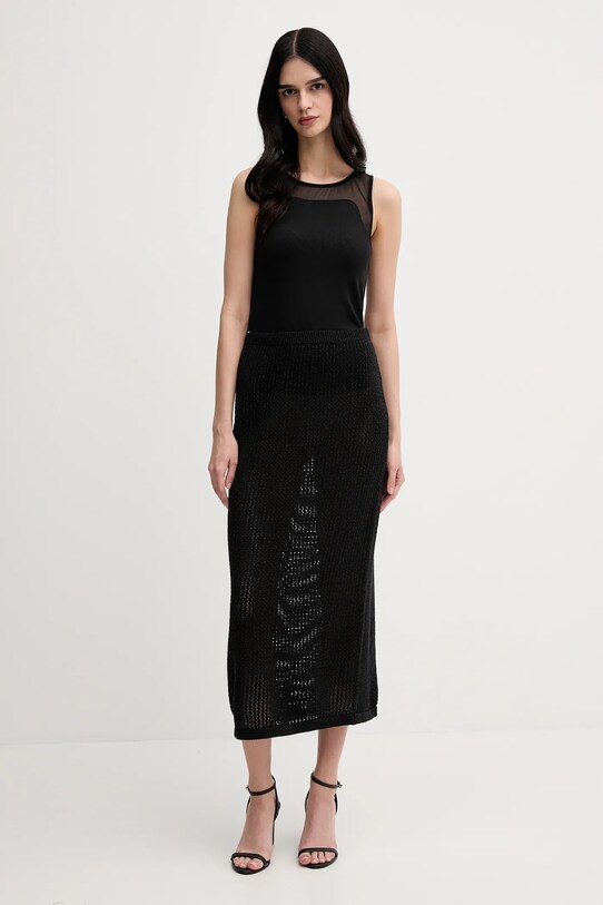 United Colors of Benetton spódnica 11365000B czarny SS25