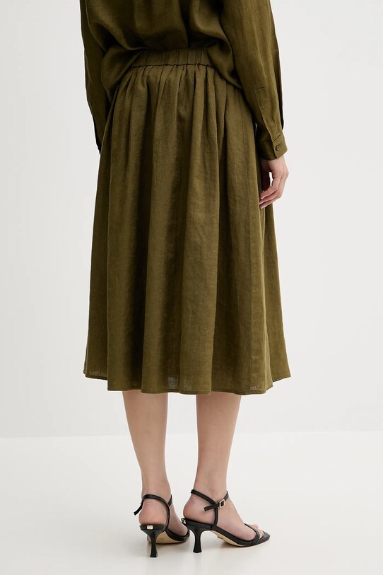 Дрехи Ленена пола Sisley 4AGHL002T зелен