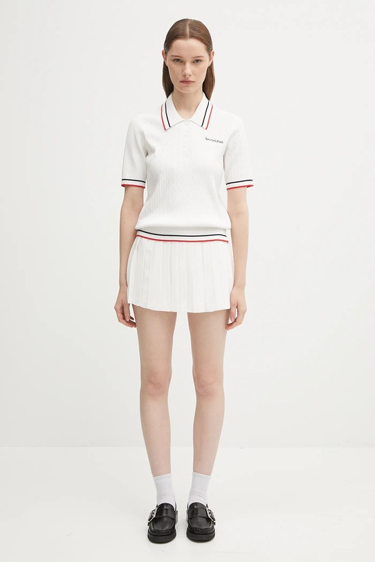 Sporty & Rich spódnica Src Logo Abigail SK012602302WH01 biały