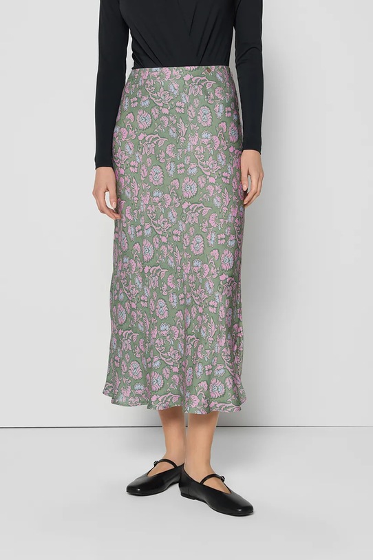 Sukňa Bizuu BREE kvetinový zelená BREE.ZIELONY.SS25