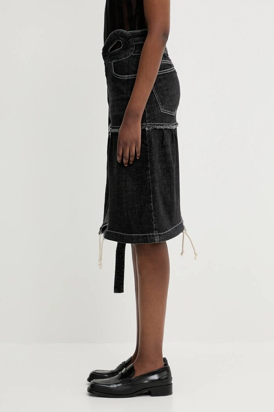 Ottolinger gonna di jeans Signature Wrap 117.301217.01 nero SS25