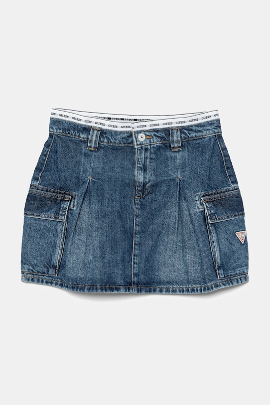 Детская джинсовая юбка Guess хлопок тёмно-синий J5RD07.D45E0.PPYA