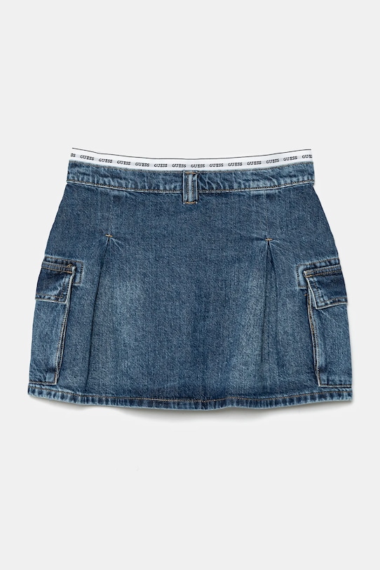 Детская джинсовая юбка Guess J5RD07.D45E0.PPYA тёмно-синий SS25