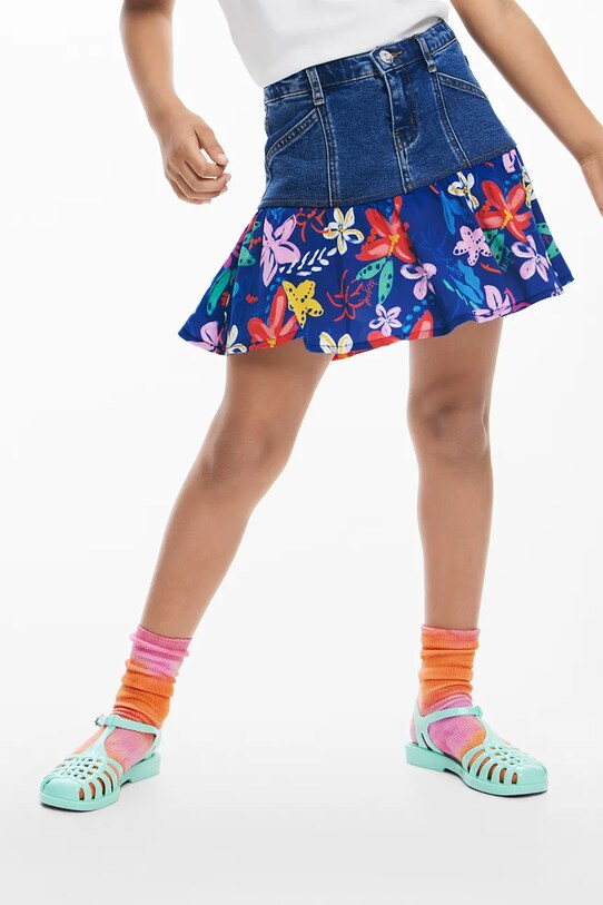 Desigual fusta fete 25SGFD01 albastru