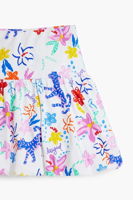 Desigual fusta din bumbac pentru copii alb 25SGFK01