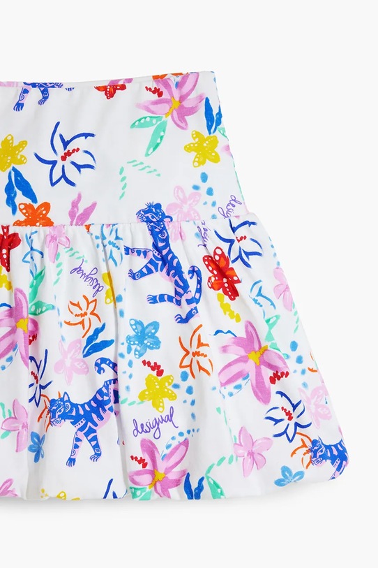 Детская хлопковая юбка Desigual белый 25SGFK01