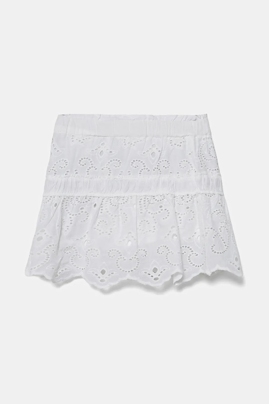 Dětská bavlněná sukně Guess nášivka bílá J5GD35.WH7D0.PPYA