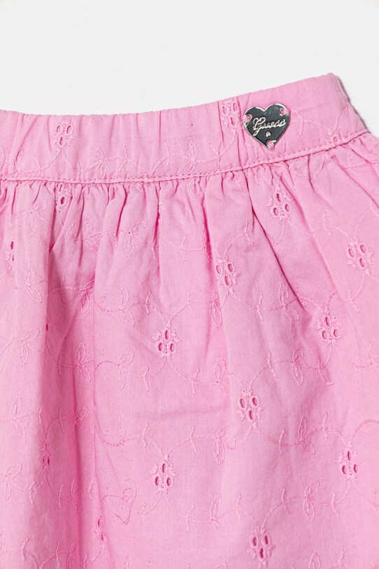 Fete Guess fusta din bumbac pentru copii K5GD11.WH710.PPYA roz