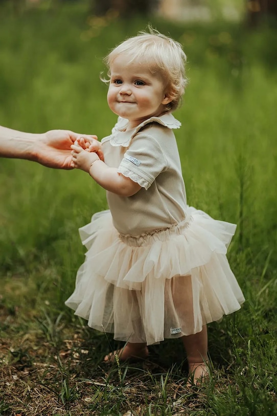 Спідниця для немовлят Donsje Lowlo Skirt mini бежевий 3038200