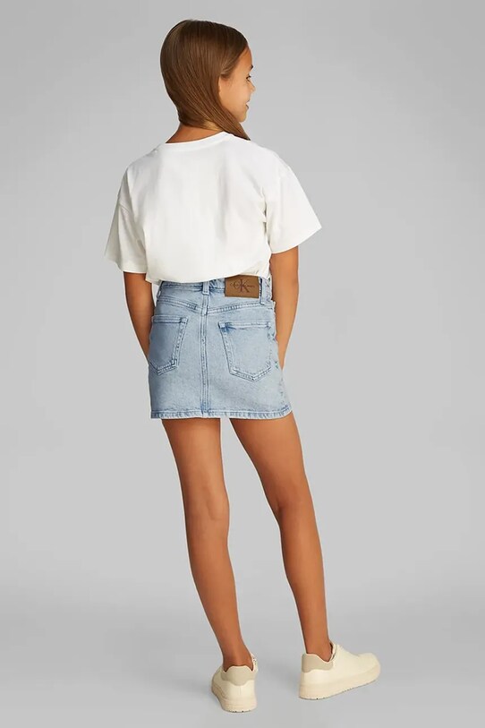 Дитяча джинсова спідниця Calvin Klein Jeans блакитний IG0IG02893.PPYA