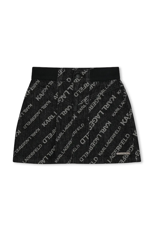 Karl Lagerfeld fusta denim pentru copii Z30541.86.108 negru SS25