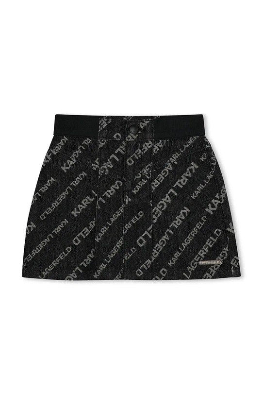 Karl Lagerfeld fusta denim pentru copii Z30541.156.162 negru SS25