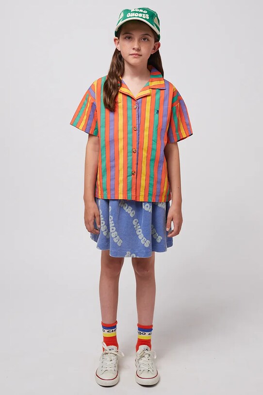 Детская юбка Bobo Choses Wavy голубой 125AC141
