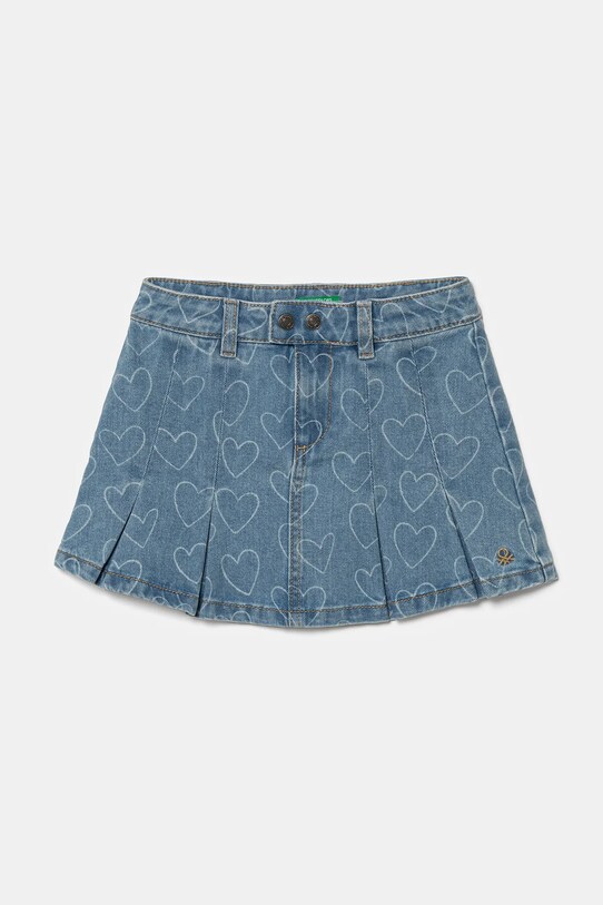 Детская джинсовая юбка United Colors of Benetton mini голубой 49DAG0012.P.Seasonal