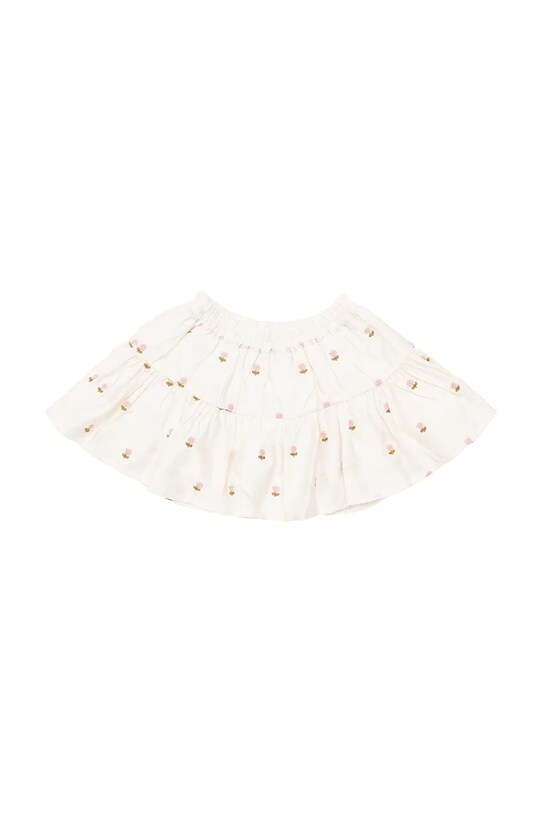 Детская юбка Donsje Lindie Skirt Roses 4096801 белый SS25